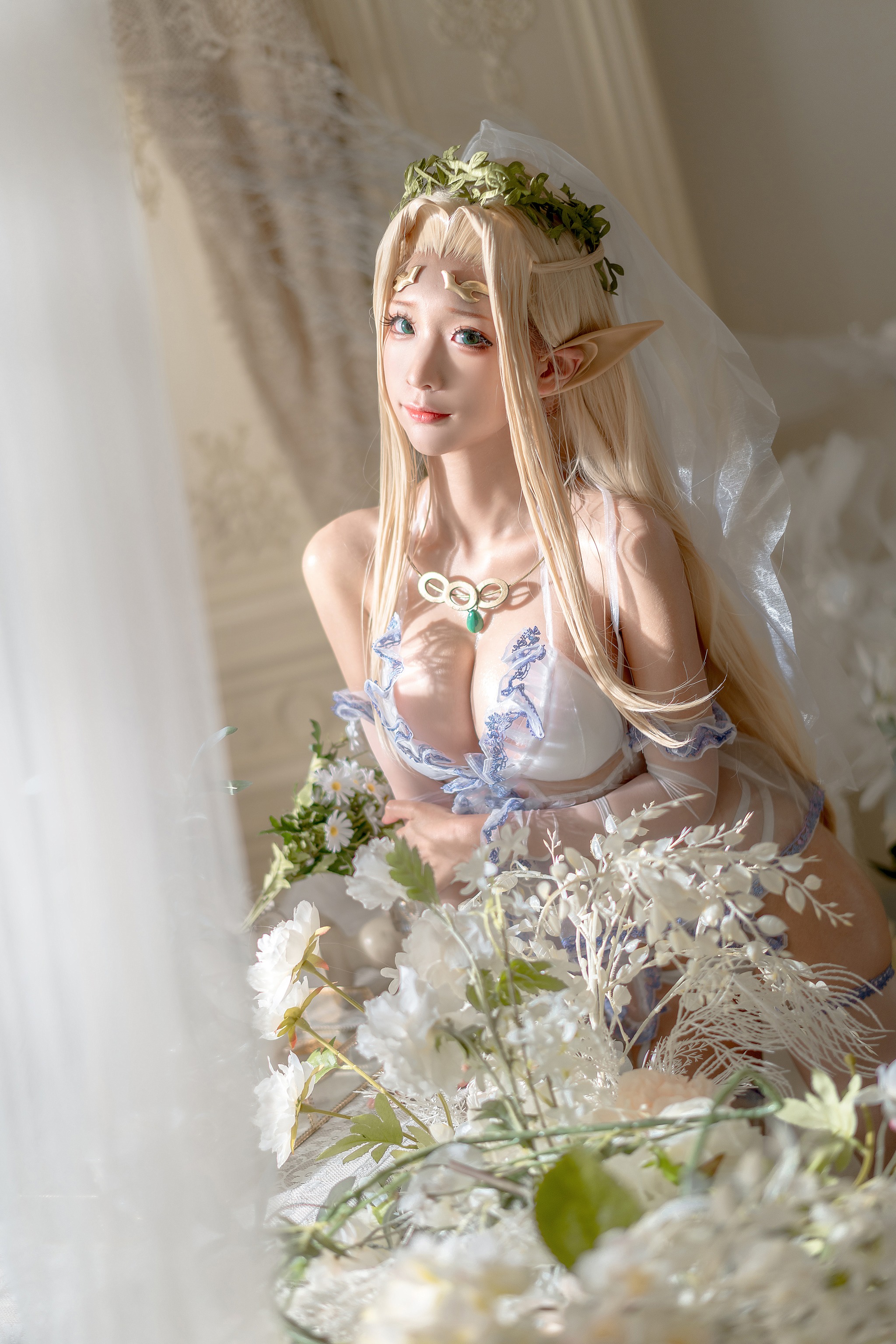 图片[1]-蠢沫沫 – NO.138 白精灵-婚纱 [60P]-XikXak